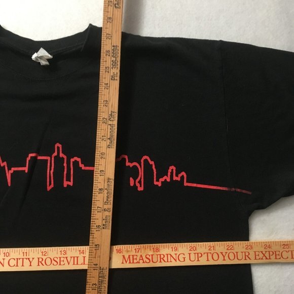 Vintage pulse night club T-Shirt Size Adult XL Las Vegas Black skyline graphic - Picture 3 of 8